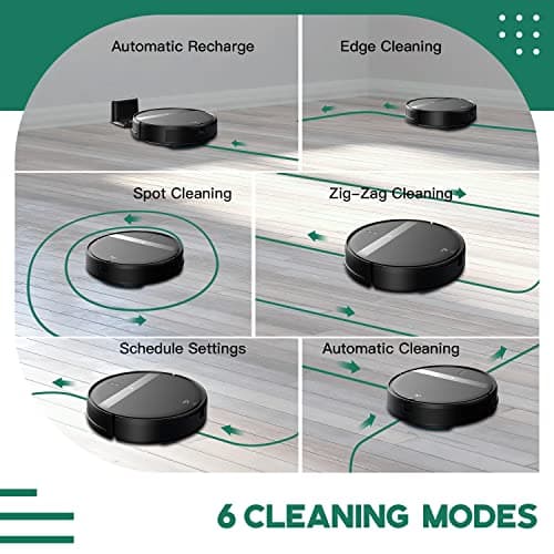 Kilgone Robot Vacuum and Mop Combo, App/Alexa Control, Smart Robot Vacuum Cleaner, Ultra-Thin, Automatic Recharge Robotic Vacuum Cleaner for Pet Hair/Carpet/Hard Floor 4