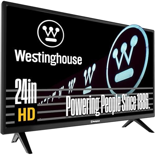 Westinghouse 24 Inch TV, HD LED Small Flat Screen Non-Smart Television, Works with Fire Stick, Roku, Apple TV, TiVo, Xumo, and Streaming Devices