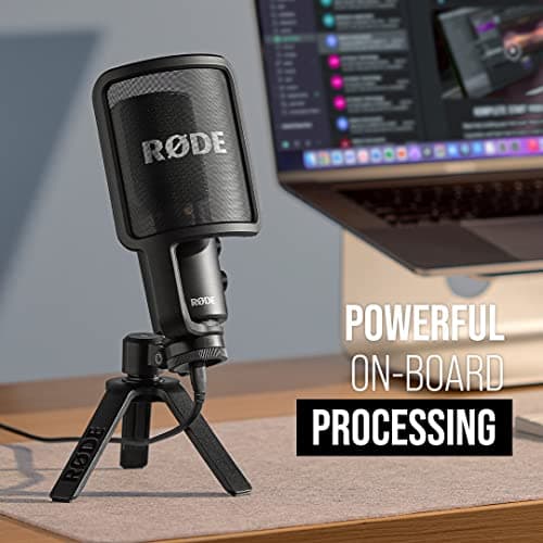 RØDE NT-USB+ Professional-Grade USB Condenser Microphone For Recording Studio Quality Audio Directly To A Computer Or Mobile Device, Black 5