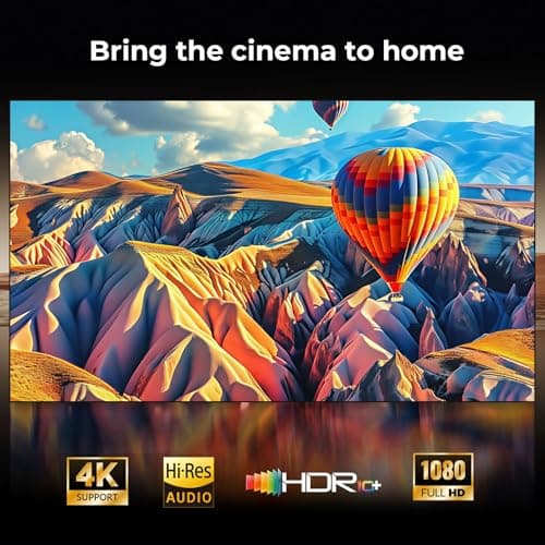 Projector-4K with WiFi and Bluetooth: [Google TV/1500 ANSI/Voice Control/Built-in Apps] Outdoor-Projector, Portable-Movie-Smart-Projector, Sovboi 1080P Home-Ceiling-Proyector 180° Stand/300 ''Display 4