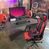 Homall Gaming Chair, Office Chair High Back Computer Chair Leather Desk Chair Racing Executive Ergonomic Adjustable Swivel Task Chair with Headrest and Lumbar Support (Red) 2