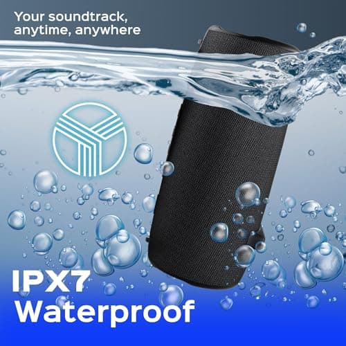 TREBLAB Ultra Loud Wireless Speaker - 60W Stereo Sound with Deep Bass, 20H Playtime, Powerbank, Waterproof, Loudest Portable Bluetooth Speaker for Home, Outdoor Party, Beach, Work, Travel, HD-Max 4