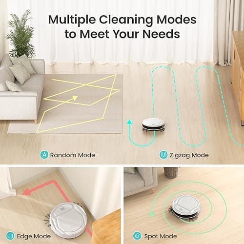 Lefant Robot Vacuum Cleaner, Strong Suction, 120 Mins Runtime, Slim, Low Noise, Automatic Self-Charging, Wi-Fi/App/Alexa Control, Ideal for Pet Hair Hard Floor and Daily Cleaning, M210 2
