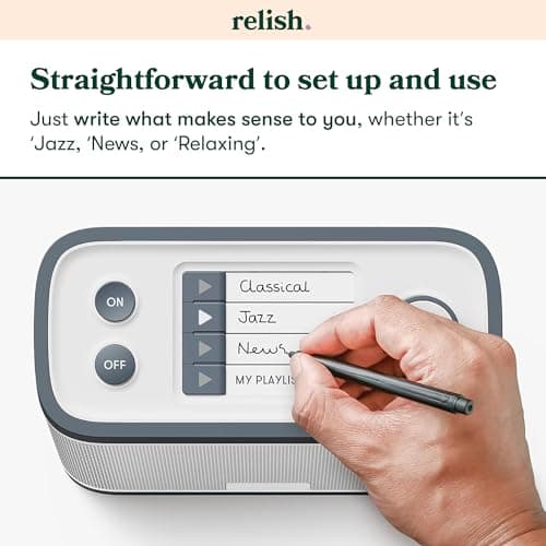 Relish - Simple Portable FM Radio and MP3 Music Player for Seniors, Elderly or Visually Impaired – Large Buttons, Simple Design, Easy to Use 5