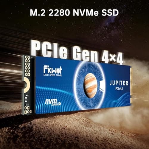 Fikwot FX991 M.2 SSD 2TB NVMe SSD M2 2280 PCIe Gen 4x4, Read Up to 7300MB/s, Internal Solid State Drive for PS5 Laptop Desktop 3D QLC NAND 3