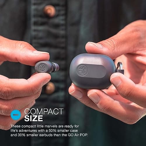 JLab JBuds Mini True Wireless Bluetooth Earbuds + Charging Case, Sage, IP55 Sweat and Dust Proof, Bluetooth Multipoint, Be Aware Audio, 3 EQ Sound Settings, Crystal Clear Calls 2