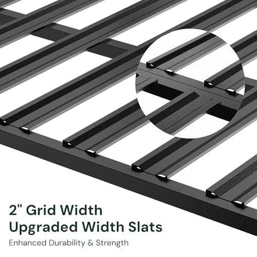 SunsGrove 4x8 Overhead Garage Storage Rack Organization, Adjustable Ceiling Mounted Storage Racks, 800LBS Weight Capacity, 22"-40" Ceiling Dropdown, Black 4