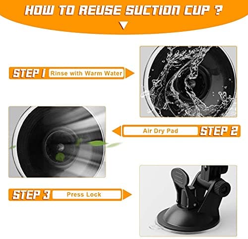 YeeBeny Suction Radar Detector Mount, Windshield & Dashboard Radar Holder Compatible with Cobra Radar Detectors Cobra RAD 450, 8-Band, ESD-6100, ESD-7000, XRS-9300, PRO-9780 and All Recent Models 4