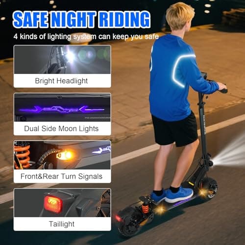 Dual Motor Off Road Electric Scooter for Adults – 5000W Fast E Scooter, 45 Miles Long Range, 45 MPH Max Speed, 52V 25.6Ah Battery, Heavy Duty 400 LB Capacity, Foldable Design with Full Suspension 3