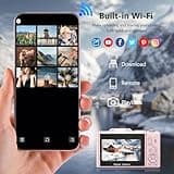 4K Digital Camera for Photography, 64MP Vlogging Camera for YouTube with 3" 180° Flip Screen, 18X Digital Zoom Point and Shoot Camara with 32GB Micro SD Card for Beginner (LP) 4