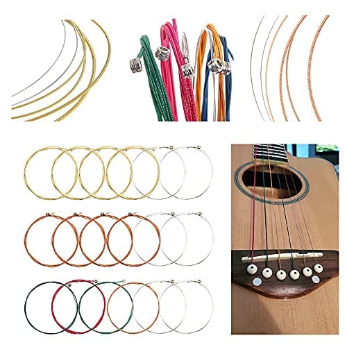 NERECNDENS 66PCS Guitar Accessories Kit, Acoustic Changing Tool, Including Guitar Acoustic Strings, Picks, Capo, String Winder&Cutter, Tuner, Bones, for Players and Beginners 4