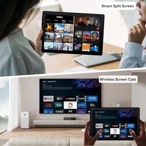 UGRIHACH Tablet, Android Tablet 10.95",16GB RAM 128GB ROM 1TB Expansion, Octa-Core, Android 14, 1280x800 FHD, Dual Camera, WiFi6, BT5.3, 6800mAh Battery 5