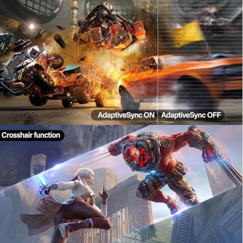 Gawfolk 34 Inch IPS Ultrawide 120Hz Gaming Computer Monitor, 21:9 UWFHD (2560x1080) PC Screen, 120% sRGB, Adaptive Sync, 178° Viewing Angle, Display Port, HDMI, Compatible with Wall mounting - White 4