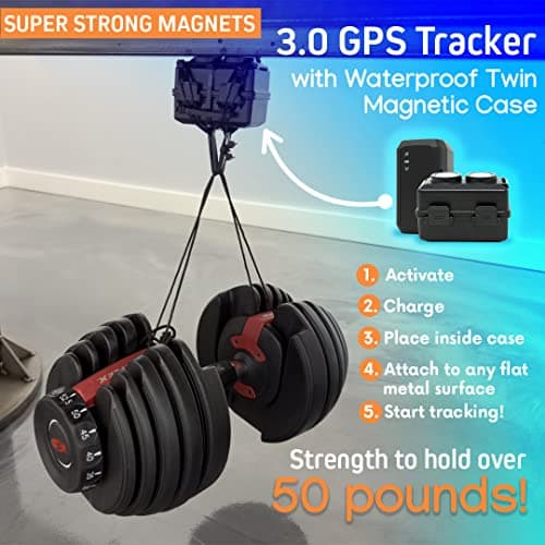 Optimus 3.0 GPS Tracker - Over 1 Month Battery - with Heavy Duty Waterproof Case and Powerful Magnets for Vehicles and Assets 2