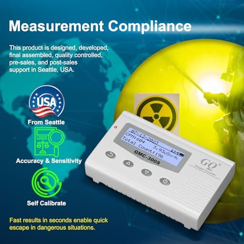 GQ GMC-300S Digital Nuclear Radiation Detector Monitor Meter Geiger Counter Radiation Dosimeter 3