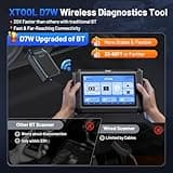 XTOOL D7W OBD2 Scanner Diagnostic Tool: 2025 Wireless Ver. of D7/D7S/D7BT, Bidirectional Scan Tool with ALL System Diagnostic, PMI, ECU Coding, 39+ Resets, 3-Year Updates, CAN FD/DoIP, Scanner for Car 3
