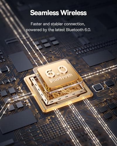 Baseus Bass BP1 Pro Noise Cancelling Wireless Earbuds, Real-Time Adaptive Noise Cancelling, Adaptive Active EQ, LDAC Hi-Res Sound, 6-Mic AI Clear Calls, 55H Playtime, IP55 Waterproof, Bluetooth 6.0 5