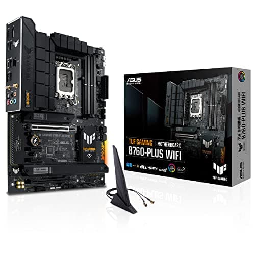 ASUS TUF Gaming B760-PLUS WiFi Intel B760 LGA1700 DDR5 7200 DP HDMI 3X M2 USB3.2 AX WiFi + BT 2.5Gbit LAN up to ATX 128GB ram Support, ASUS 5X TUF Motherboard Protection III