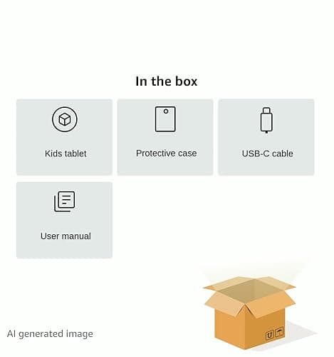 Kids Tablet, 7 inch Android 15 Tablet for Kids, 8GB+32GB 1TB Expand, Quad-Core Toddler Tablets with Shockproof Case, BT5.0, WiFi 5, Parental Control, Games, Dual Camera (Rose) 5