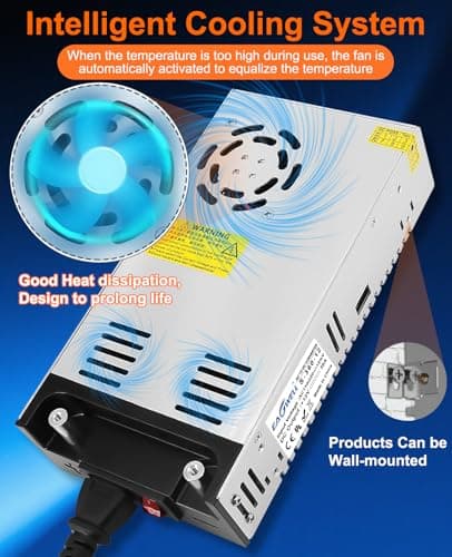 EAGWELL 110V to 12V Converter, Universal SMPS AC to DC Converter Switching Power Supply Transformer Adapter for RV,Pump,LED Strip, LCD Monitor 5