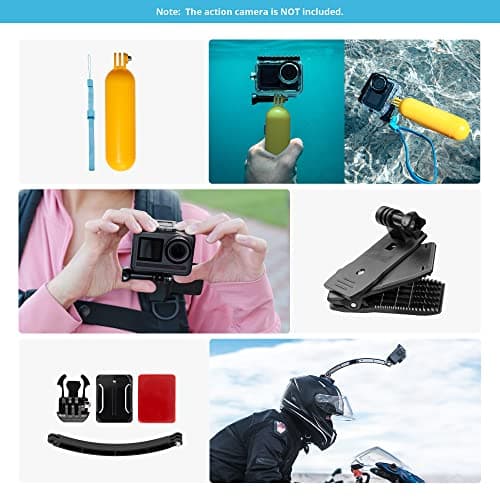 AKASO 42 in 1 Action Camera Accessories Kit for EK7000/EK7000 Pro/Brave 4/Brave 4 pro/Brave 7 LE/Brave 7/Brave 8/V50X/V50 Pro/V50 Elite/GoPro Hero 13 12 11 10 9 4