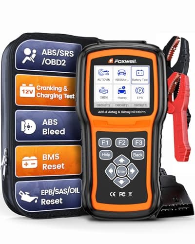 Upgraded from NT630 Plus, 2025 FOXWELL NT630 Pro 2-in-1 ABS SRS OBD2 Scanner & Battery Tester, Car Scan Tool with 12V Battery Load Analyzer, ABS Bleed, BMS/Oil/SAS/EPB Reset, Live Data, Active Test