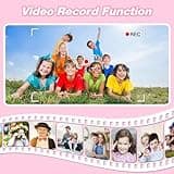 Goopow Kids Camera Toys for 3-8 Year Old Girls Boys,Children Digital Video Camcorder Camera with Cartoon Soft Cover, Best Chritmas Birthday Festival Gift for Kids - 32G SD Card Included 5