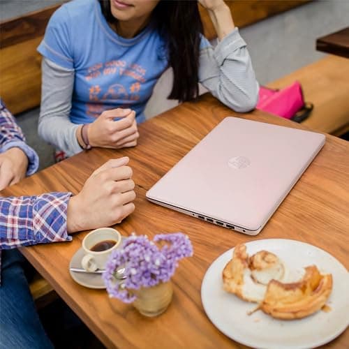 HP Portable Laptop (Include 1 Year Microsoft 365), 14’’ HD Display, 16GB RAM, 64GB eMMC, Intel Quad-Core N4120, Student and Business, Webcam, HDMI, Wi-Fi, RJ-45, Windows 11 Home, Pink 5