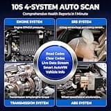 OBD2 Scanner LAUNCH CRP129X V2.0 Elite Scan Tool, Upgrade of CRP123X, 12 Reset Services, ABS/SRS/Transmission/ Check Engine Car Code Reader, Lifetime Free Update, FCA AutoAuth & Auto VIN, Battery Test 4