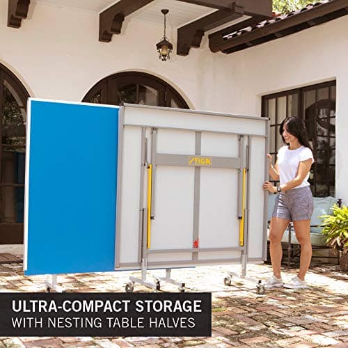 STIGA XTR Professional Outdoor Table Tennis Tables – All Weather Aluminum Waterproof Outdoor or Indoor Design with Net & Post - 10 Minute Easy Assembly Ping Pong Table with Compact Storage 2
