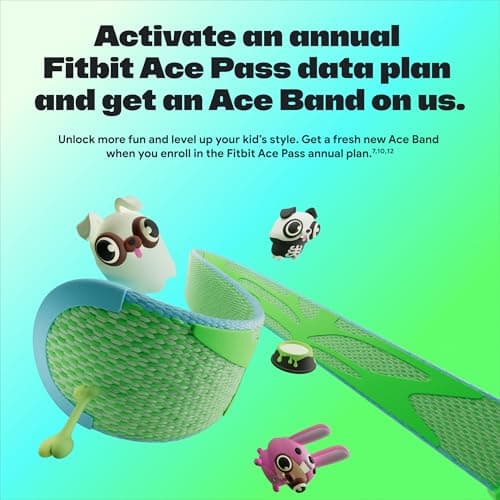 Fitbit Google Ace LTE - Kids Smartwatch with Call, Message, GPS, and Activity-Based Games, Ace Pass Data Plan Required - Spicy - Moovin 2