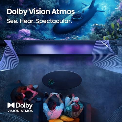 Hisense 55" E6 Cinema Series QLED 4K UHD Smart Fire TV (55E6QF, 2025 Model) - QLED, AI Light Sensor, Dolby Vision · Atmos, Voice Remote with Alexa, Motion Rate 120, HDR 10+ Adaptive, Game Mode Plus 5