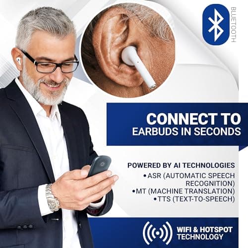 Vavus Language Translator Device with Unlimited Lifetime Global 4G Internet Included - Sim Card, WiFi & Offline Translation - 138 Languages and dialects (Graphite) 4