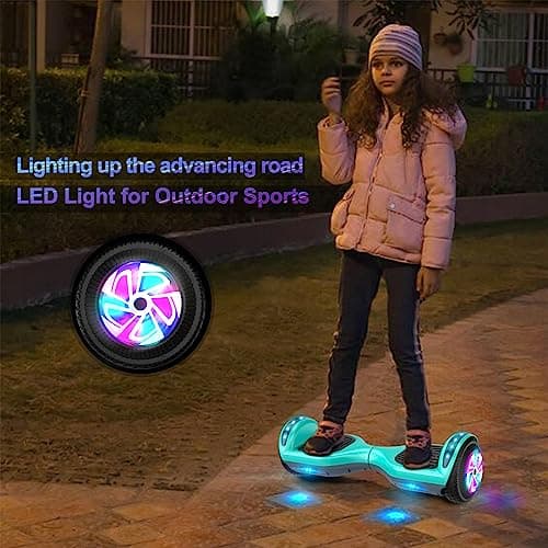FLYING-ANT Self Balance Scooter 6.5" with Speaker and LED Lights Red 3