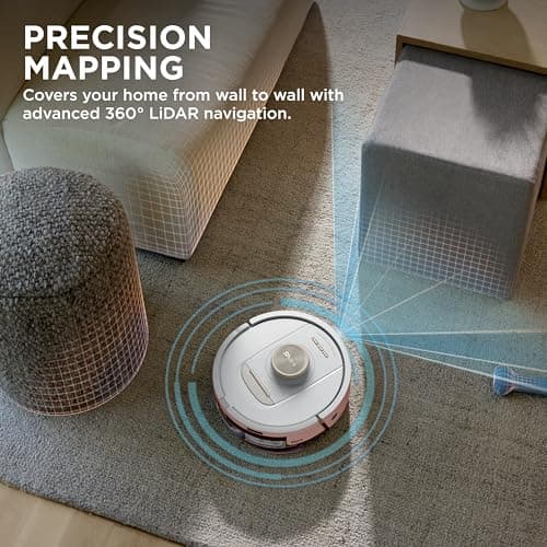 Shark Stratos 2-in-1 Robot Vacuum & Mop with 25+ Hands-Free Features & NeverTouch Self-Cleaning Base, Precision Mapping, Autolift Technology, HEPA Filtration, Edge Detect, AV2700ZE, White 4