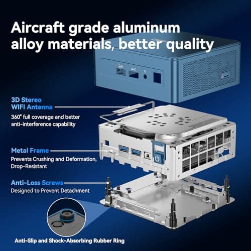 GEEKOM IT13 Mini PC 2026 Edition with Intel 13th Gen i9-13900HK, 16GB RAM(Not LPDDR)&1TB NVMe SSD (Expandable), NUC13 Mini Desktop Computer Windows 11 Pro for Home&Office | 8K UHD,USB4,WiFi 6E,BT5.2 2