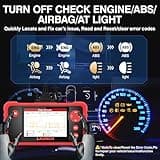 LAUNCH CRP123 V2.0 OBD2 Scanner-2025 New Model Engine/ABS/SRS/Transmission Diagnostic Scan Tool SRS Airbag Code Reader,3 Reset Oil Service/Throttle Relearn/SAS Reset,Lifetime Free Update 5