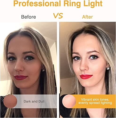 Clip on Ring Light, Kimwood Rechargeable 60 LED Selfie Ring Light for Phone, Laptop, Tablet (3 Models, 5 Level Brightness) 2