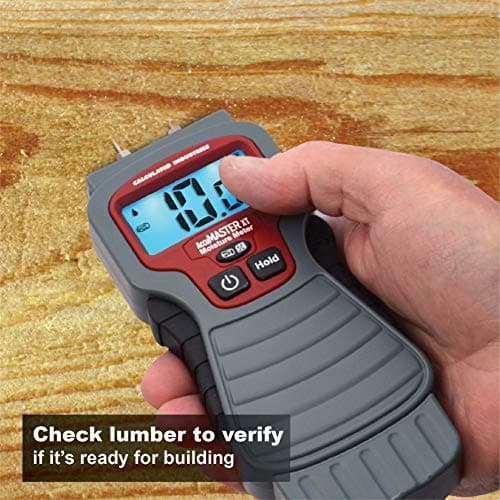 Calculated Industries 7440 AccuMASTER XT Digital Moisture Meter | Handheld |Pin Type | Backlit LCD Display | Detects Leaks, Damp and Moisture in Wood, Walls, Ceilings, Carpet and Firewood 5