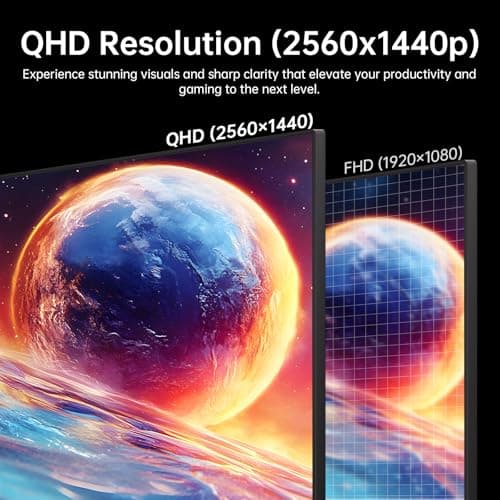 KTC 32 Inch 2K 120Hz Computer Monitor, IPS QHD 2560 x 1440p Monitor with Ultra-Thin Bezels, HDR10, Adaptive Sync, HDMI/Display Ports, Tilt Adjustable, Eyecare, Ideal for Office and Casual Gaming 2