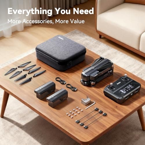 Ruko F11GIM2 Drones with Camera for Adults 4K, 64Mins Flight Time, Gimbal & EIS 4K Camera, 16404ft Digital video Transmission, GPS Auto-return Professional Quadcopter, Level 6 Wind Resistance 5