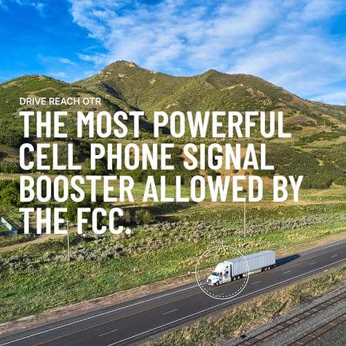 weBoost Drive Reach OTR - Cell Phone Signal Booster for Trucks and SUVs | Boosts 5G & 4G LTE for All U.S. Carriers - Verizon, AT&T, T-Mobile & more | Made in the U.S. | FCC Approved (model 477154) 2
