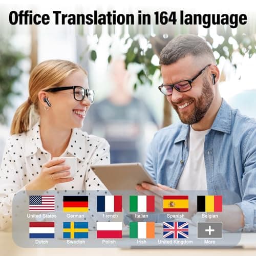 Ai Translation Earbuds Real Time No Subscription, 164 Languages Translator Earbuds with 6 Translation Modes, Audio and Video Calls Translator Headphones, 42H Audifonos Traductores Inglés Español 2