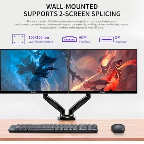 ZZA 32 Inch Computer Monitor, 4K Monitor 60HZ UHD(3840 * 2160P) 3000R IPS Screen with Ultra-Thin Bezels,HDR10,HDMI/DP Ports, Tilt Adjustable, Eyecare, Ideal for Business, Office, and Casual Gaming 4