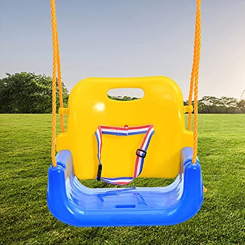 RedSwing 3-in-1 Baby Swing Seat, Toddler Swing, Anti-Flip Snug & Secure Detachable Infants to Teens Kids Swing Seat for Outside Playground, Blue 2