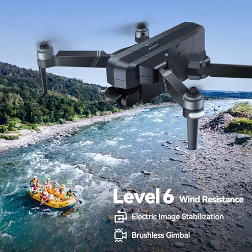 Ruko F11GIM2 Drones with Camera for Adults 4K, 64Mins Flight Time, Gimbal & EIS 4K Camera, 16404ft Digital video Transmission, GPS Auto-return Professional Quadcopter, Level 6 Wind Resistance 3