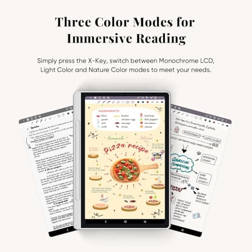 XPPen 3 in 1 Color Digital Notebook 10.95'' Paper Note Taking Tablet with 16384 Pressure Levels Battey-Free X3 Pro Pencil 2 Magnetic Folio 6+128GB Magic Note Pad for Writing/Reading/Meeting/Study 2