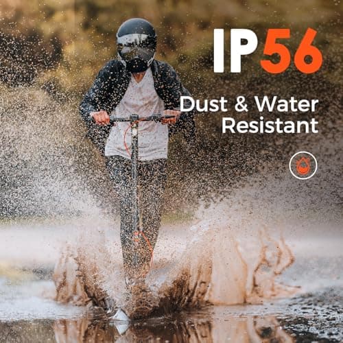 Inmotion Climber 750W Dual Motor Electric Scooter - 36% Hill Climb, 23.7mph Speed, 35 Mile Range, 10" Pneumatic Tires, Dual E-Brakes Rear Disc, 287LBS Load - for Mountain & Hilly Terrains 4