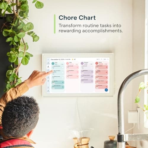 Skylight Calendar: 15-inch Wall Planner Digital Calendar & Chore Chart, Smart Touchscreen Interactive Display for Family Schedules – Wall Mount Included, Great for Organizing Your 2026 Calendar 4