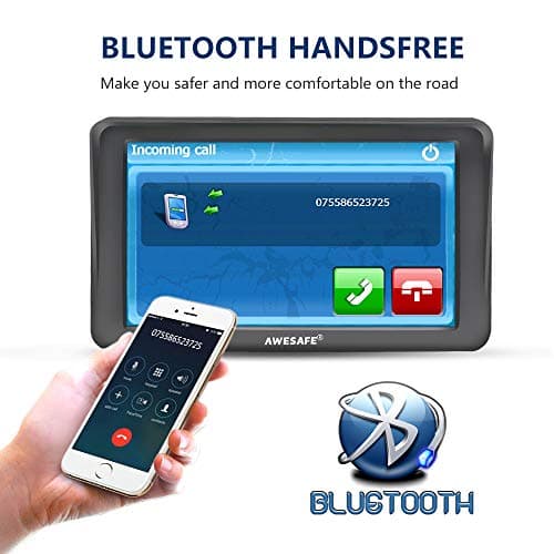 GPS Navigator for Car Truck RV with Bluetooth, Latest 2025 Map 7 inch Touch Screen GPS for Car, Vehicle GPS with Speed and Red Light Warning (Black) 3